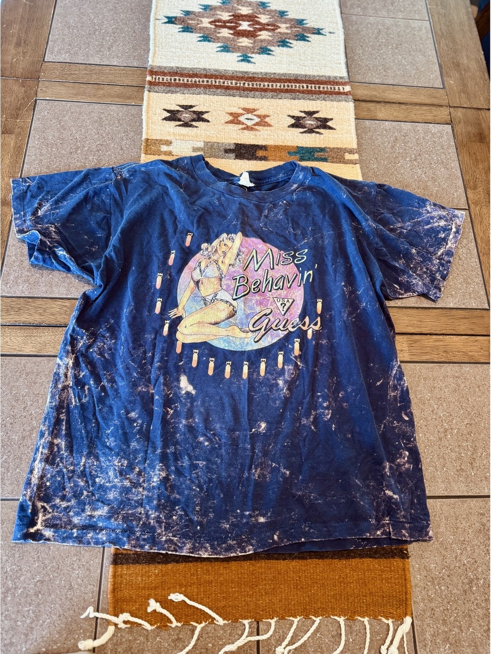 Vintage acid wash Guess “Miss Behaven” t-shirt